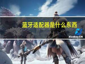 蓝牙适配器是什么东西（蓝牙适配器是什么）