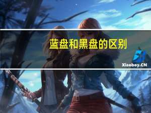 蓝盘和黑盘的区别