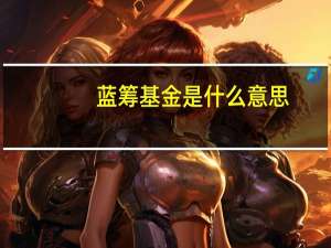 蓝筹基金是什么意思