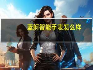 蓝舸智能手表怎么样