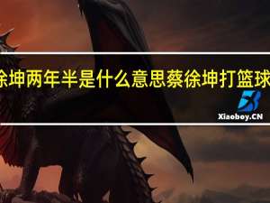 蔡徐坤两年半是什么意思 蔡徐坤打篮球是什么梗