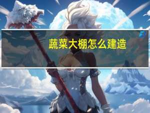 蔬菜大棚怎么建造