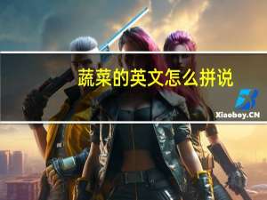 蔬菜的英文怎么拼说