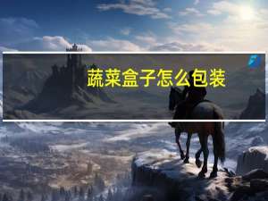 蔬菜盒子怎么包装