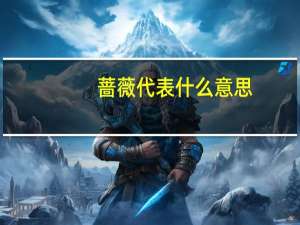 蔷薇代表什么意思