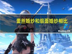 蕾丝婚纱和缎面婚纱相比