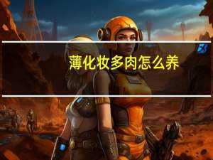 薄化妆多肉怎么养