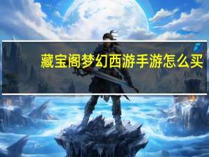 藏宝阁梦幻西游手游怎么买（藏宝阁梦幻西游手游）
