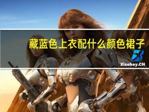 藏蓝色上衣配什么颜色裙子