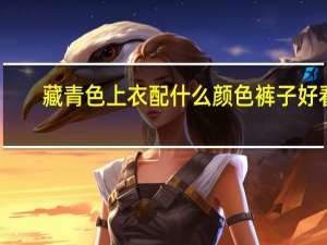 藏青色上衣配什么颜色裤子好看