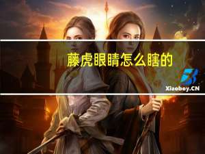 藤虎眼睛怎么瞎的