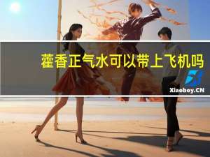 藿香正气水可以带上飞机吗