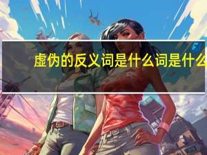 虚伪的反义词是什么词是什么（虚伪的反义词）