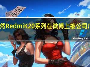 虽然RedmiK20系列在微博上被公司广泛嘲讽