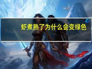 虾煮熟了为什么会变绿色