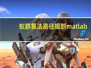 蚁群算法路径规划matlab（蚁群算法路径规划）