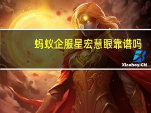 蚂蚁企服星宏慧眼靠谱吗