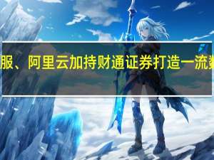 蚂蚁金服、阿里云加持 财通证券打造一流数字生态券商