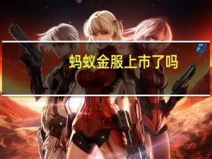 蚂蚁金服上市了吗