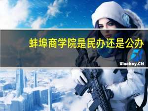 蚌埠商学院是民办还是公办