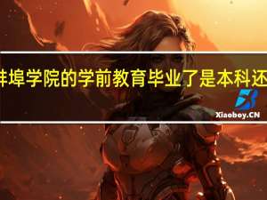 蚌埠学院的学前教育毕业了是本科还是专科