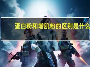 蛋白粉和增肌粉的区别是什么（蛋白粉和增肌粉的区别）
