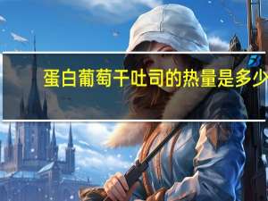 蛋白葡萄干吐司的热量是多少