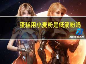 蛋糕用小麦粉是低筋粉吗