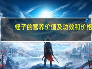 蛏子的营养价值及功效和价格（蛏子的营养价值及功效）