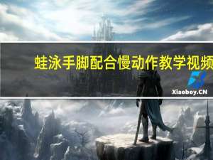 蛙泳手脚配合慢动作教学视频（蛙泳手脚配合口诀）