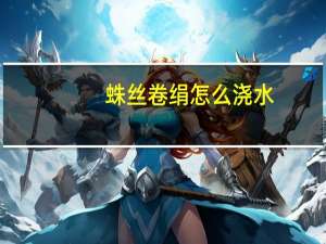 蛛丝卷绢怎么浇水