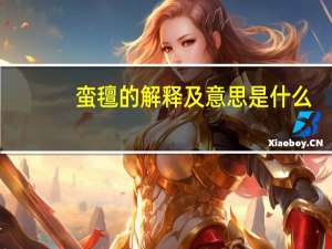 蛮氊的解释及意思是什么