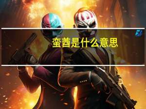 蛮酋是什么意思