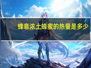 蜂意浓 土蜂蜜的热量是多少