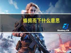 蜂拥而下什么意思