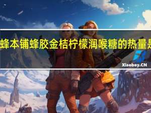 蜂本铺 蜂胶金桔柠檬润喉糖的热量是多少