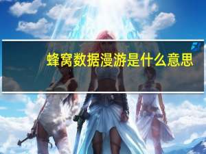 蜂窝数据漫游是什么意思（数据漫游是什么意思）