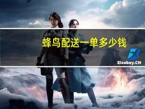 蜂鸟配送一单多少钱