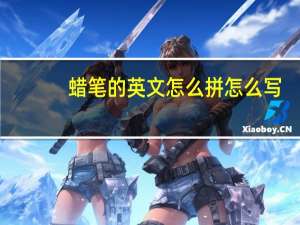 蜡笔的英文怎么拼怎么写