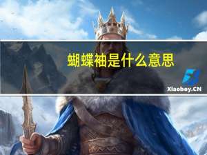 蝴蝶袖是什么意思