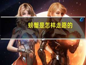 螃蟹是怎样走路的