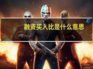 融资买入比是什么意思