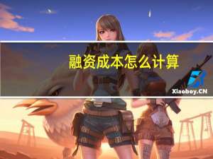 融资成本怎么计算