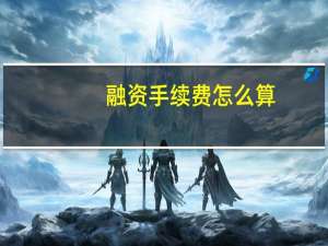 融资手续费怎么算