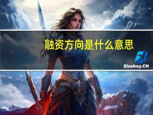 融资方向是什么意思