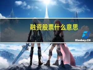 融资股票什么意思