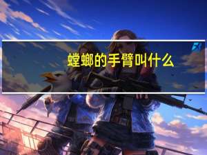 螳螂的手臂叫什么