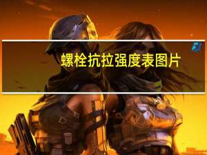 螺栓抗拉强度表图片（螺栓抗拉强度表）