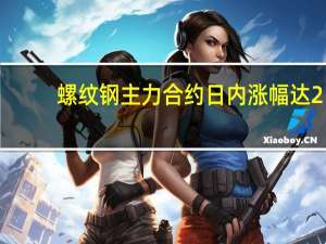 螺纹钢主力合约日内涨幅达2.00%现报3668.00元/吨