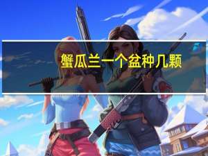 蟹瓜兰一个盆种几颗